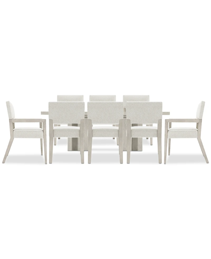 Tempo 9-Pc. Set (Rectangular Table, 6 Side Chairs & 2 Arm Chairs)