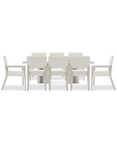 Tempo 9-Pc. Set (Rectangular Table, 6 Side Chairs & 2 Arm Chairs)