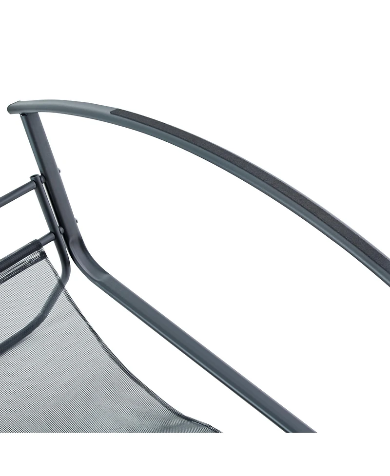 Casainc Rocking Chair with Extra-Wide leather Upholstered Gliding Boucle Reclining