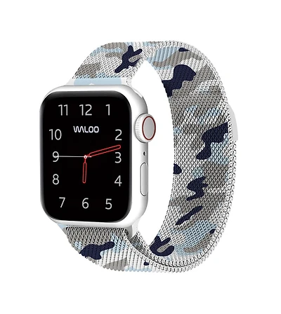 Waloo Camo Magnetic Mesh Replacement Band for Apple Watch