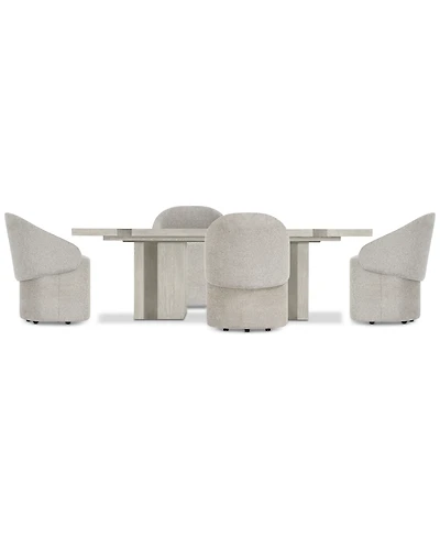Tempo -Pc. Set (Rectangular Table & Caster Chairs