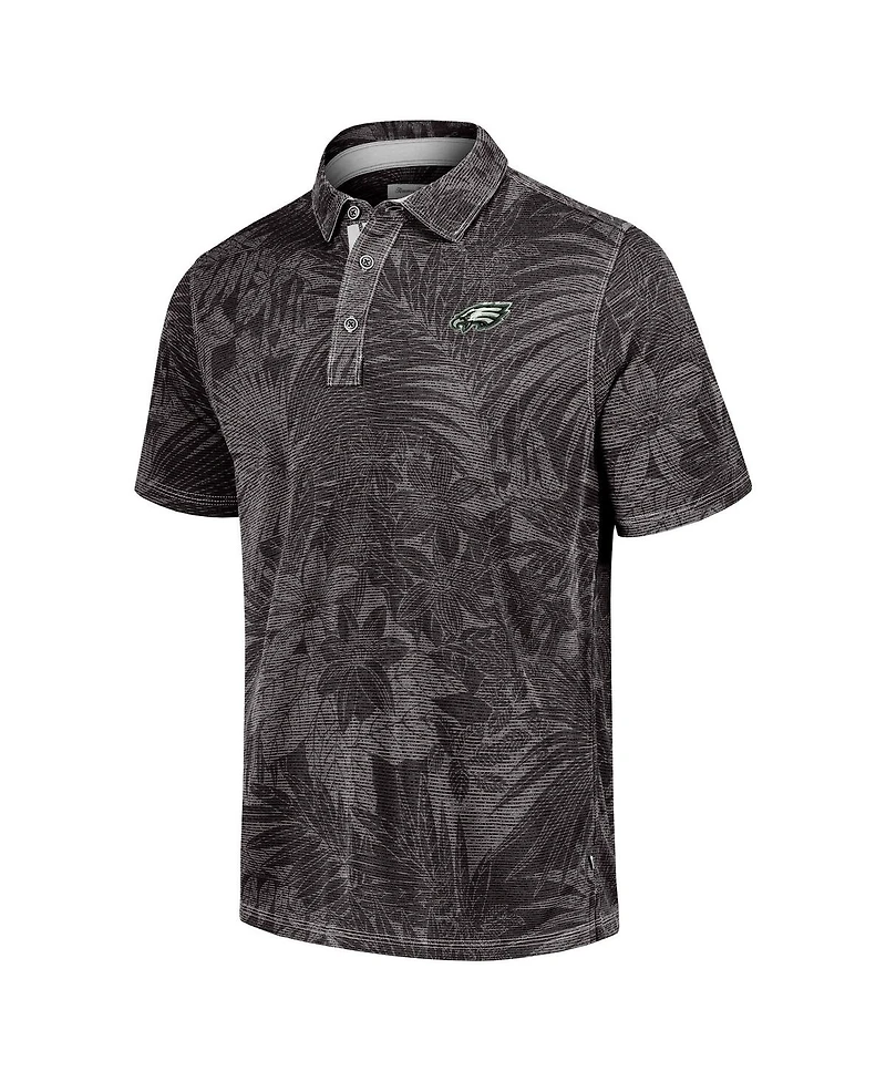 Tommy Bahama Men's Black Philadelphia Eagles Sport Santiago Paradise Polo Shirt