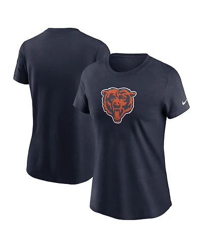 Nike Women's Navy Chicago Bears Primary Logo T-Shirt