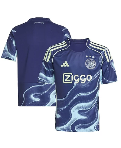 Adidas Big Boys and Girls Navy Ajax 2025/26 Away Replica Jersey