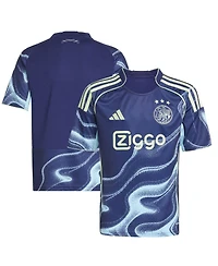 Adidas Big Boys and Girls Navy Ajax 2025/26 Away Replica Jersey