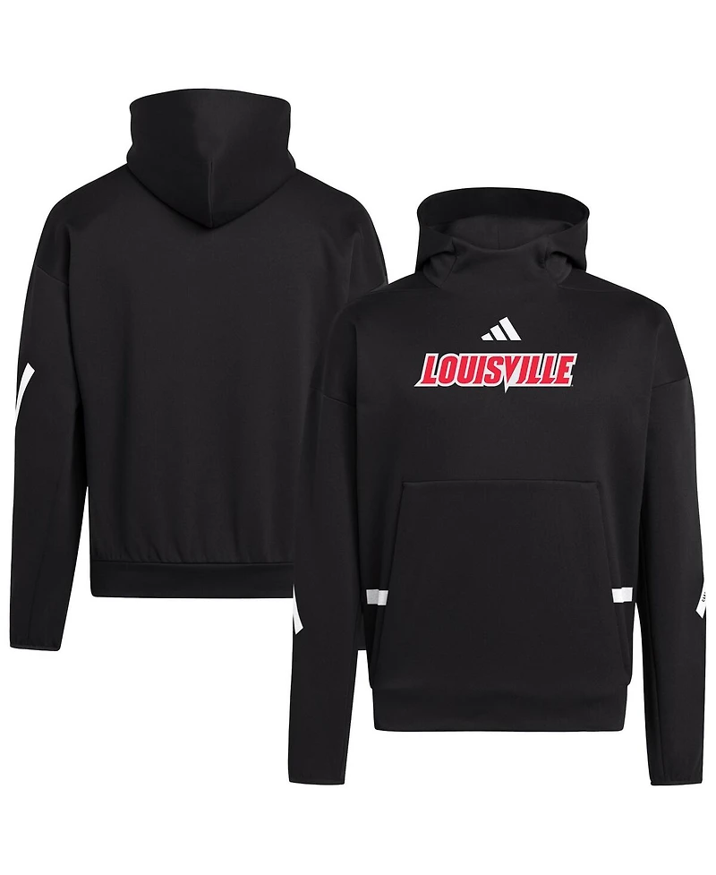 Adidas Men's Black Louisville Cardinals Z.n.e. Pullover Hoodie