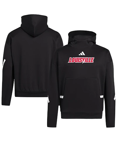Adidas Men's Black Louisville Cardinals Z.n.e. Pullover Hoodie