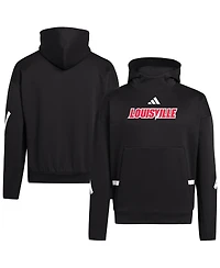 Adidas Men's Black Louisville Cardinals Z.n.e. Pullover Hoodie