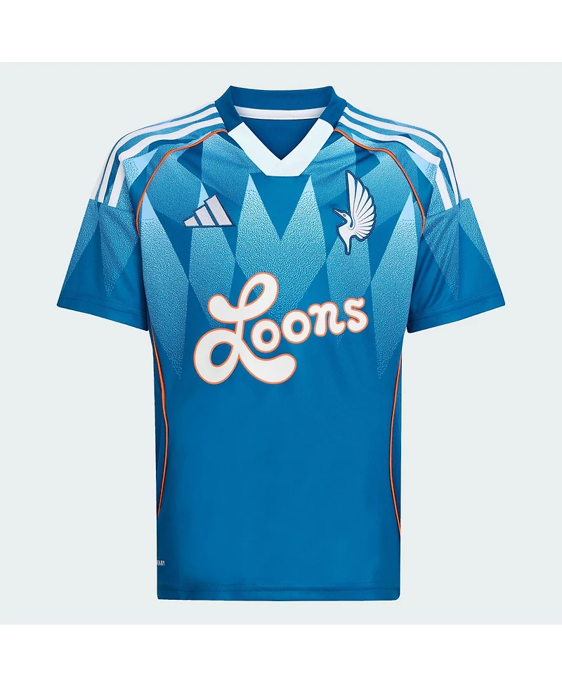 Adidas Big Boys and Girls Blue Minnesota United Fc 2025 Third Replica Jersey