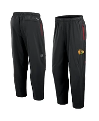 Fanatics Men's Black Chicago Blackhawks Authentic Pro Rink Coaches Pants