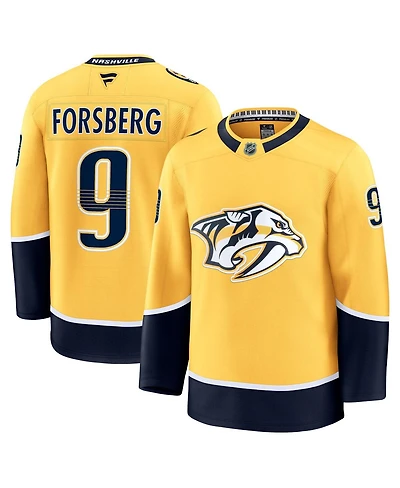 Fanatics Men's Filip Forsberg Gold Nashville Predators Home Premium Jersey