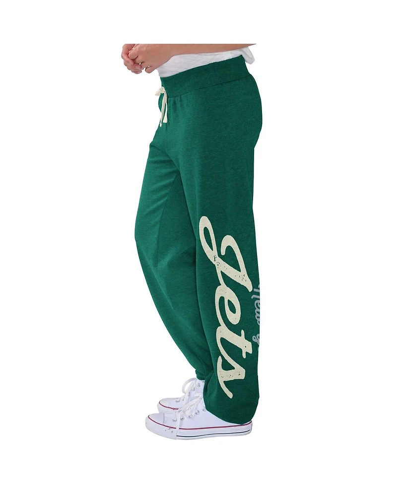 G-iii 4Her by Carl Banks Women's Green New York Jets Scrimmage Fleece Pants