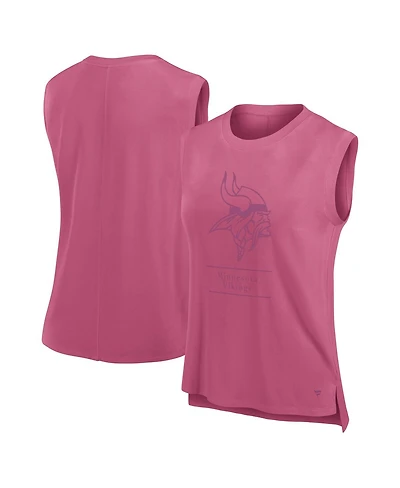 Fanatics Women's Pink Minnesota Vikings Studio Embrace Tank Top