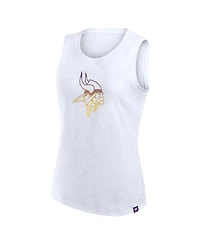 Fanatics Women's White Minnesota Vikings Slub Tank Top