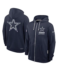 Nike Men's Navy Dallas Cowboys Sideline Utility Player Performance Full-Zip Hoodie