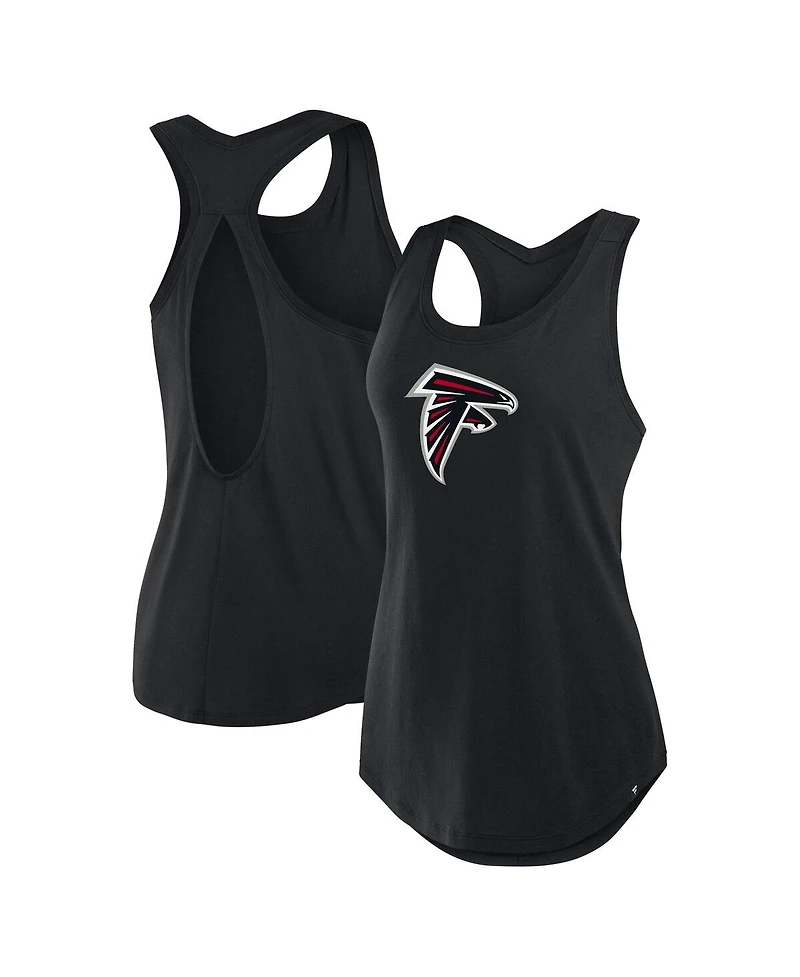 Fanatics Women's Black Atlanta Falcons Iron Fan Tank Top