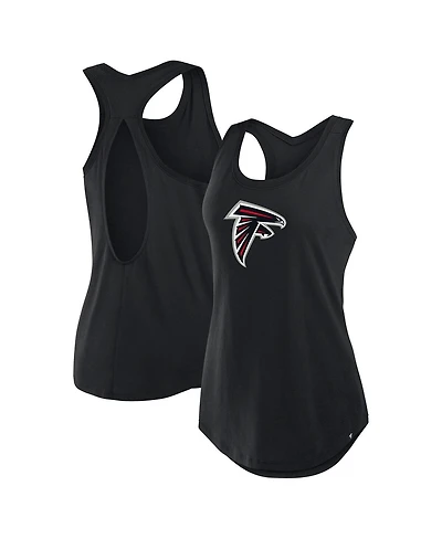 Fanatics Women's Black Atlanta Falcons Iron Fan Tank Top