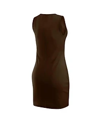 Wear by Erin Andrews x Gracie Women's Hunt Brown Cleveland Browns Ribbed Tank Dress