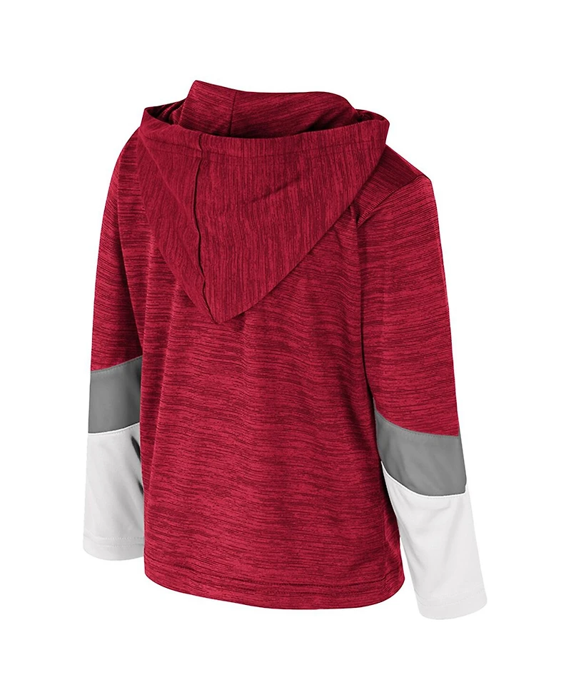 Colosseum Toddler Crimson Alabama Tide Rylos Quarter-Zip Windshirt Jacket
