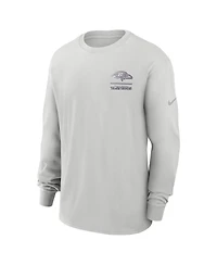 Nike Men's Gray Baltimore Ravens Essential Heavy Max90 Long Sleeve T-Shirt