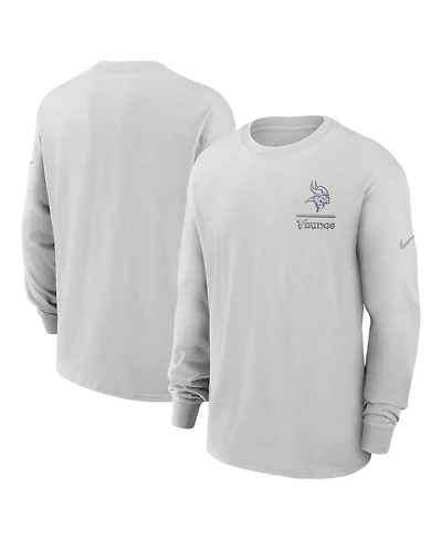 Nike Men's Gray Minnesota Vikings Essential Heavy Max90 Long Sleeve T-Shirt