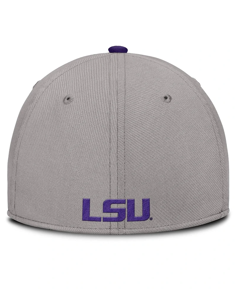 Nike Men's Gray Lsu Tigers Rise Prep Performance Flex Hat