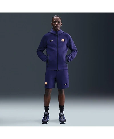 Nike Men's Purple Barcelona Tech Fleece Full-Zip Hoodie Jacket