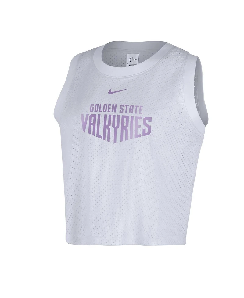 Nike Women's White Golden State Valkyries Mesh Tank Top