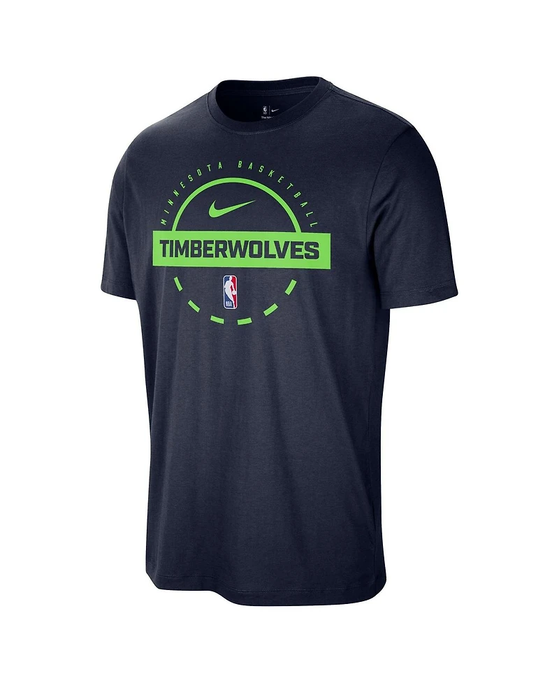 Nike Men's Navy Minnesota Timberwolves Authentic Practice T-Shirt