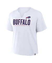 Fanatics Women's White Buffalo Bills Redzone Slub Boxy T-Shirt