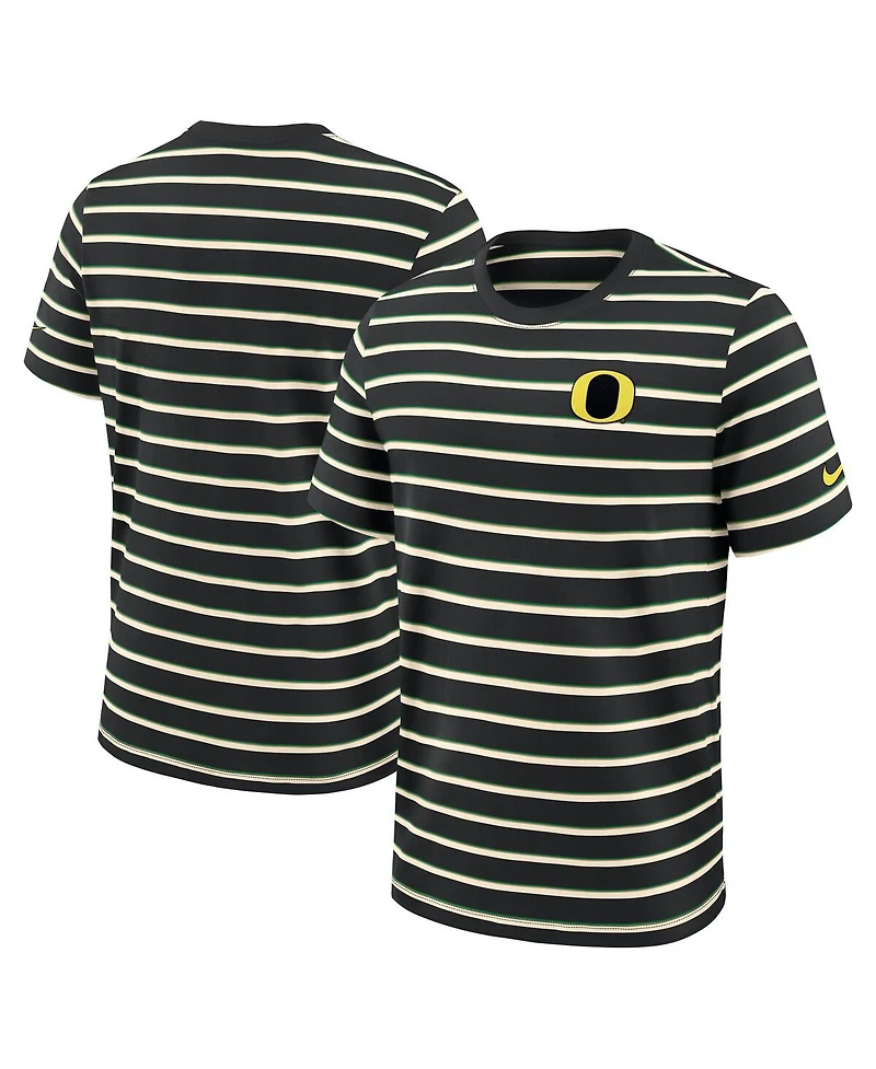 Nike Men's Black Oregon Ducks Athletic Prep Legacy Summit Stripe T-Shirt
