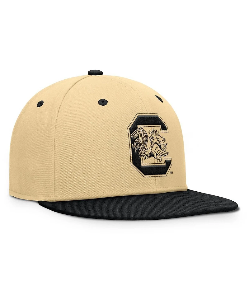 Fanatics Men's Khaki/Black South Carolina Gamecocks Balance Fitted Hat