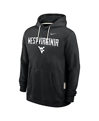 Nike Men's Black West Virginia Mountaineers 2025 Sideline Performance Pullover Hoodie
