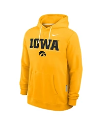 Nike Men's Gold Iowa Hawkeyes 2025 Sideline Performance Pullover Hoodie