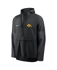Nike Men's Black Iowa Hawkeyes Anorak Half-Zip Hoodie Jacket