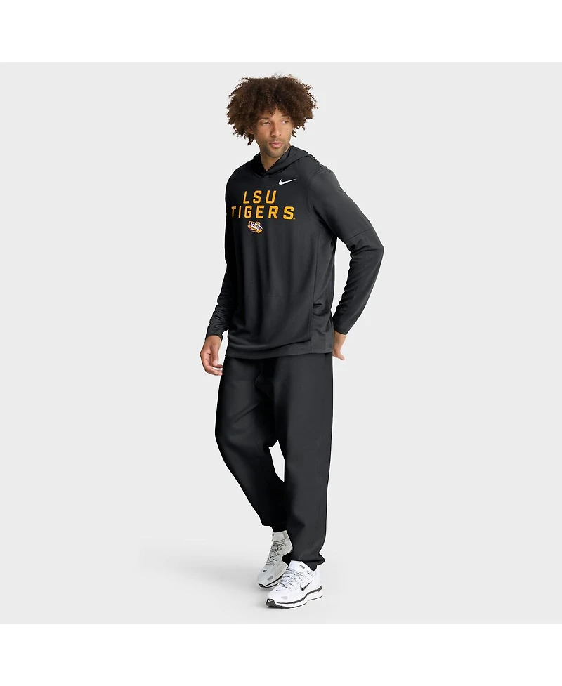 Nike Men's Lsu Tigers 2025 Sideline Performance Long Sleeve Hoodie T-Shirt