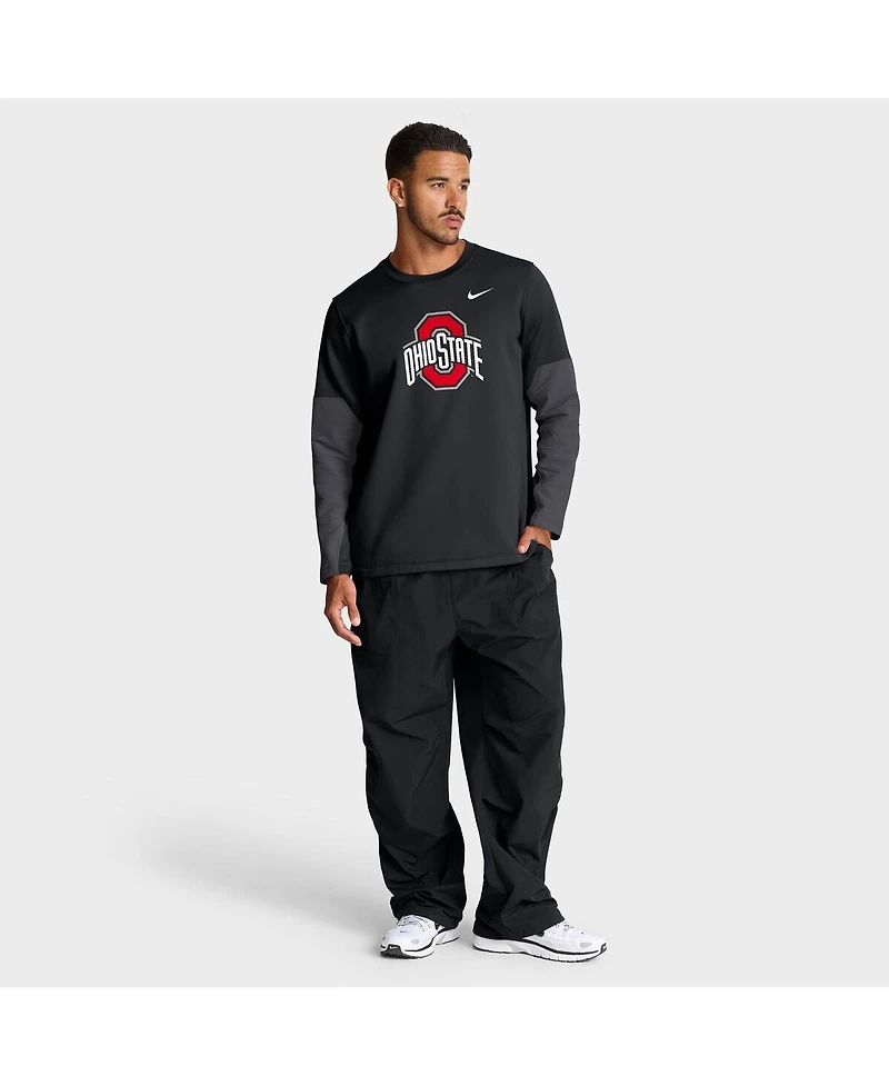 Nike Men's Ohio State Buckeyes 2025 Sideline Coach Performance Long Sleeve T-Shirt