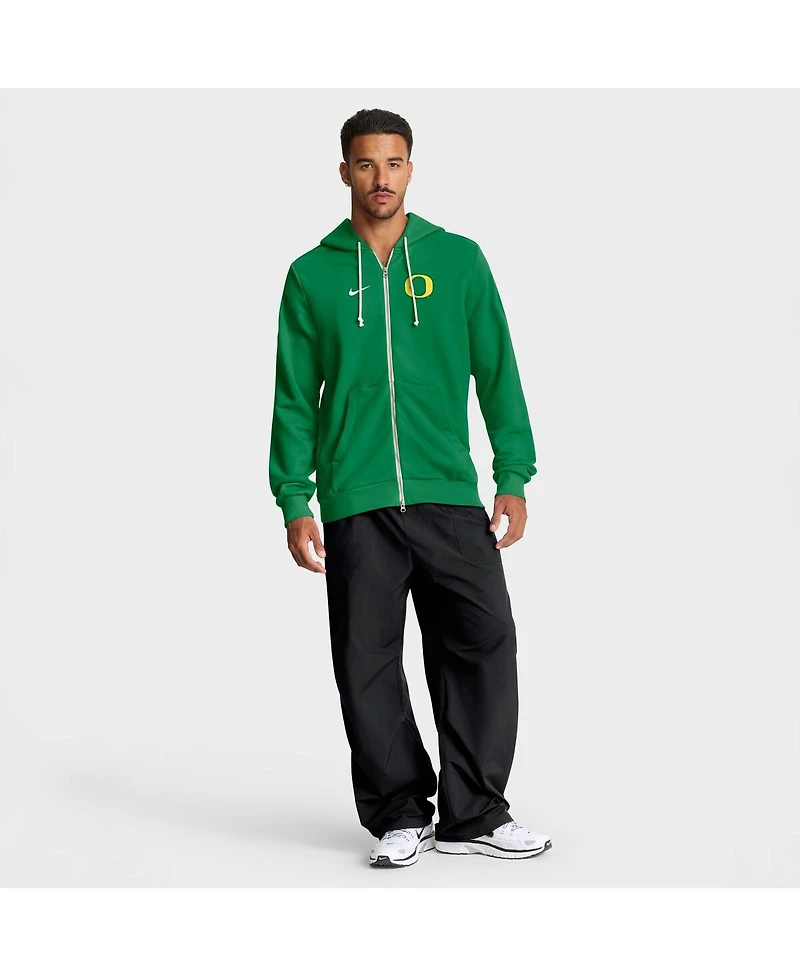 Nike Men's Green Oregon Ducks 2025 Sideline Performance Full-Zip Hoodie