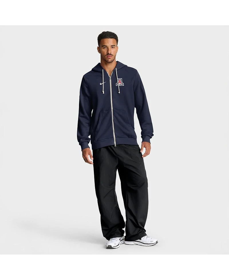 Nike Men's Navy Arizona Wildcats 2025 Sideline Performance Full-Zip Hoodie