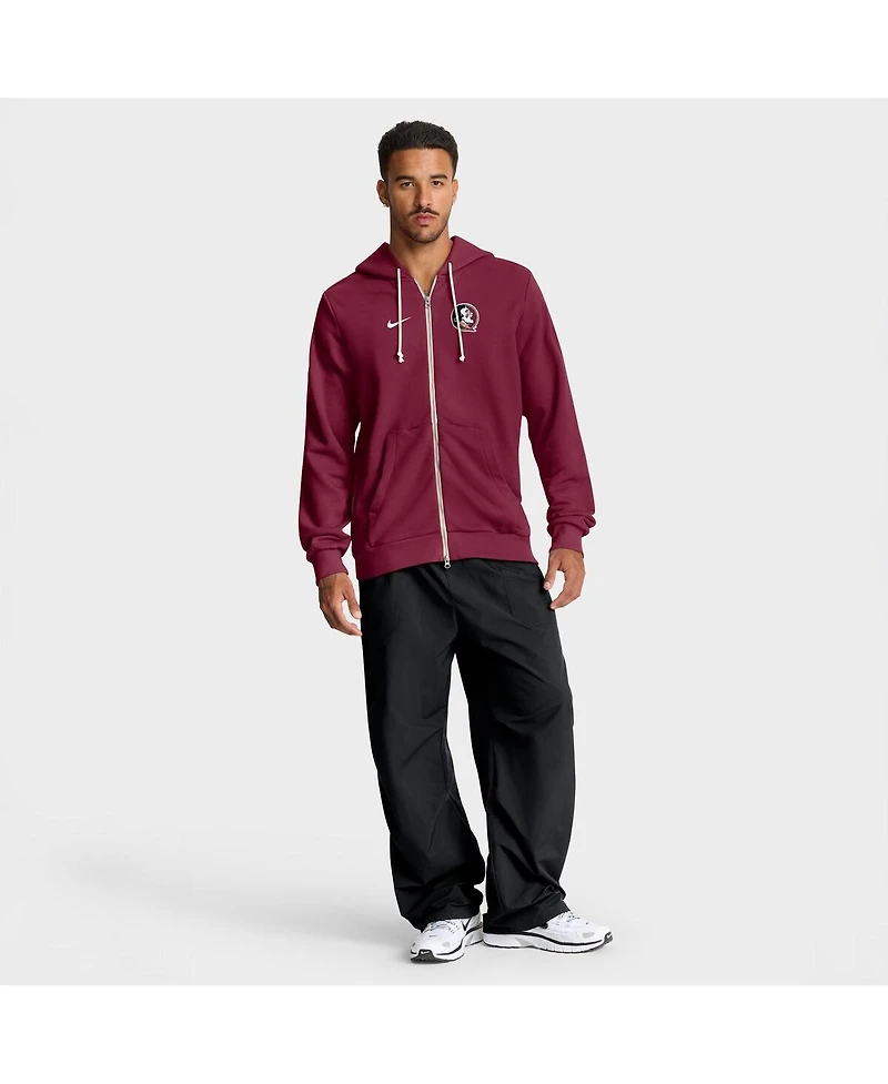 Nike Men's Garnet Florida State Seminoles 2025 Sideline Performance Full-Zip Hoodie