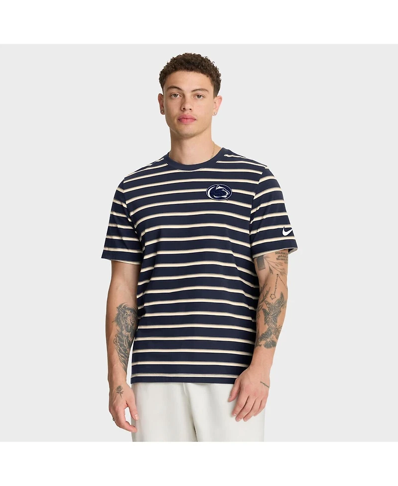 Nike Men's Navy Penn State Nittany Lions Athletic Prep Legacy Summit Stripe T-Shirt