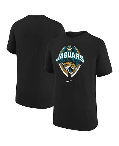 Nike Big Boys and Girls Black Jacksonville Jaguars Icon Legend T-Shirt