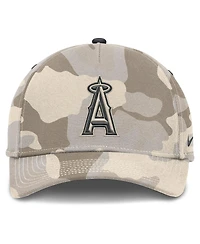 Nike Men's Natural Los Angeles Angels Camo Pack Rise Adjustable Hat