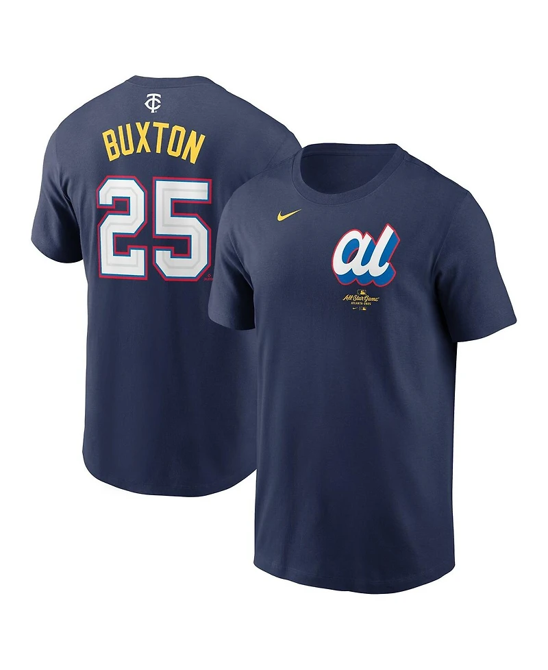 Nike Men's Byron Buxton Navy American League 2025 All-Star Edition Name Number T-Shirt