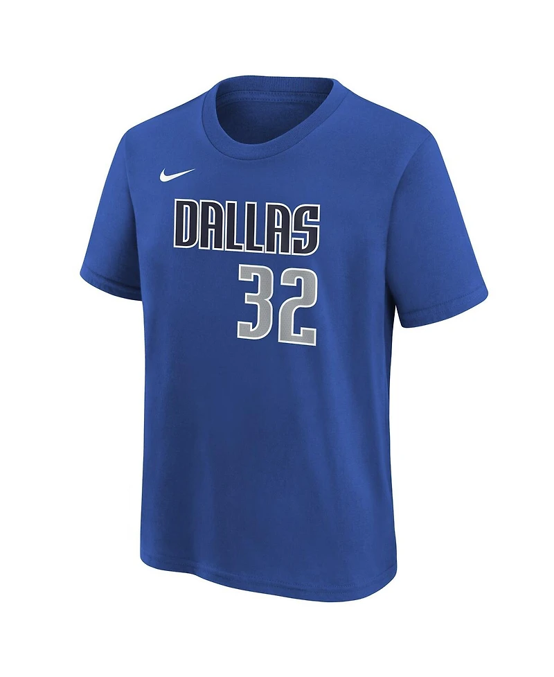 Nike Big Boys and Girls Cooper Flagg Blue Dallas Mavericks 2025 Nba Draft Icon Name Number T-Shirt