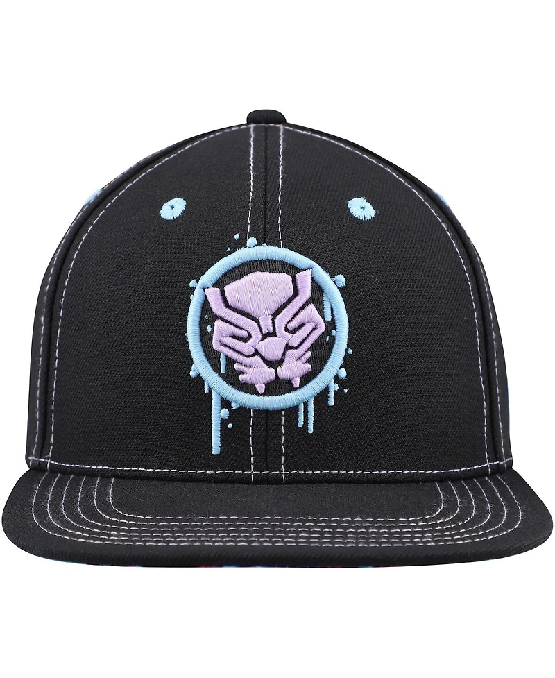 Lids Big Boys and Girls Black Panther Glow-in-the-Dark Snapback Hat