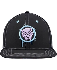 Lids Big Boys and Girls Black Panther Glow-in-the-Dark Snapback Hat