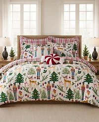 Levtex Home Nutcracker Reversible 3-Pc. Duvet Cover Set