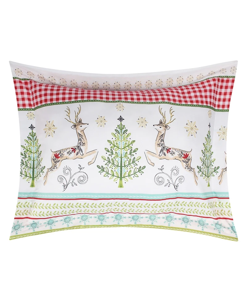 Levtex Home Merry and Bright Comet and Cupid Reversible -Pc. Duvet Cover Set