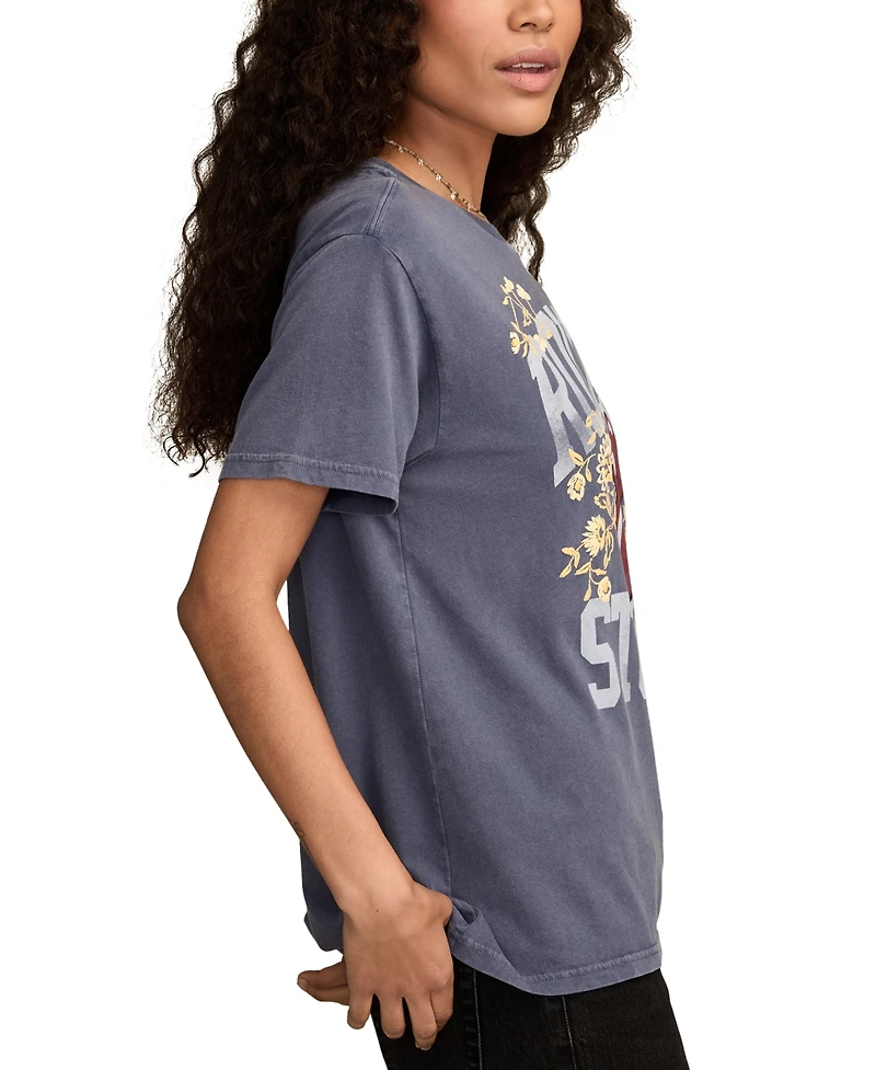 Lucky Brand Women's Athletic Rolling Stones Boyfriend T-shirt